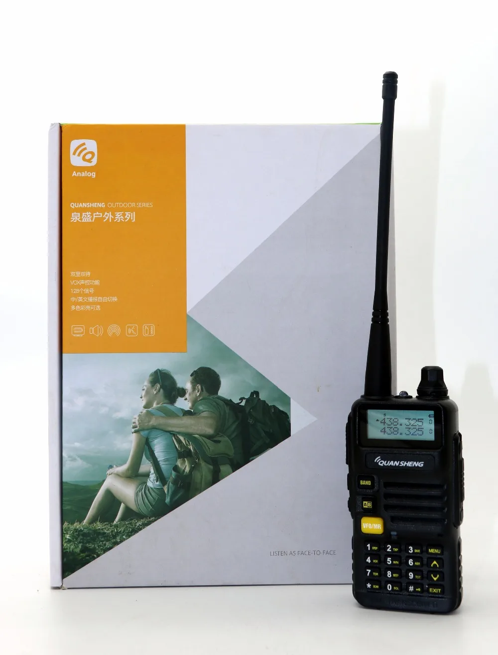 Quansheng UV-R50 Walkie Talkie Dual Band UVR50 CB Radio 128CH VOX 5W Portable Professional FM Transceiver for hunting