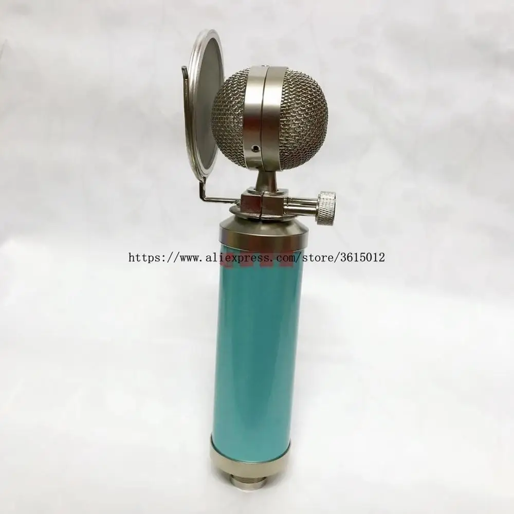 1 шт. MBsBB конденсаторный корпус микрофона Металл для Детской бутылки Mic DIY - Цвет: Синий