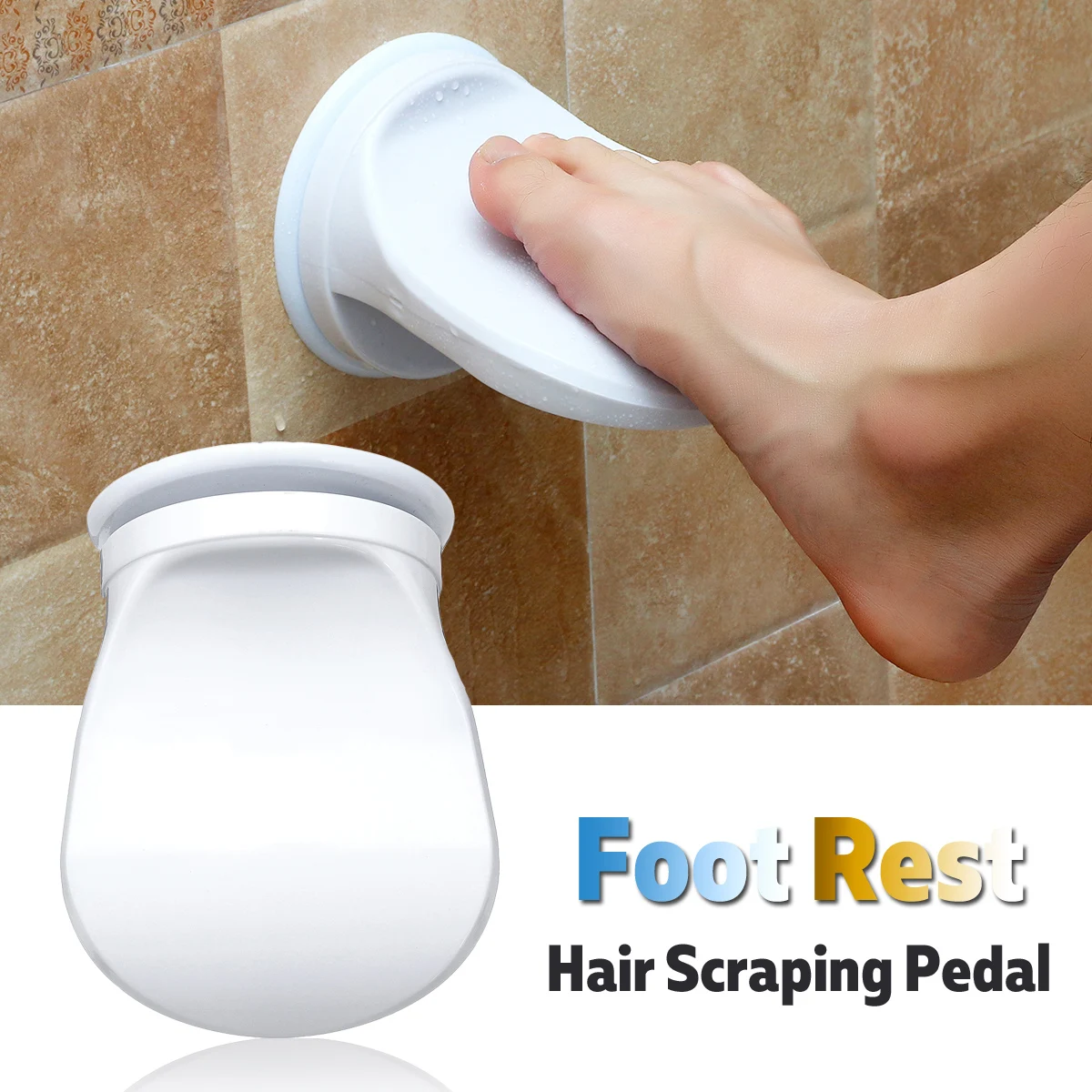 

Bathroom Shower Foot Rest Shaving Leg Step Aid Grip Holder Pedal Step Suction Cup Non Slip Foot Pedal Wash Feet