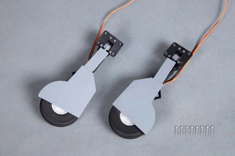 

FMS 980mm Ki-61 Main Landing Gear System with 2 Retracts installed FL116 RC Model Plane Parts Ki61