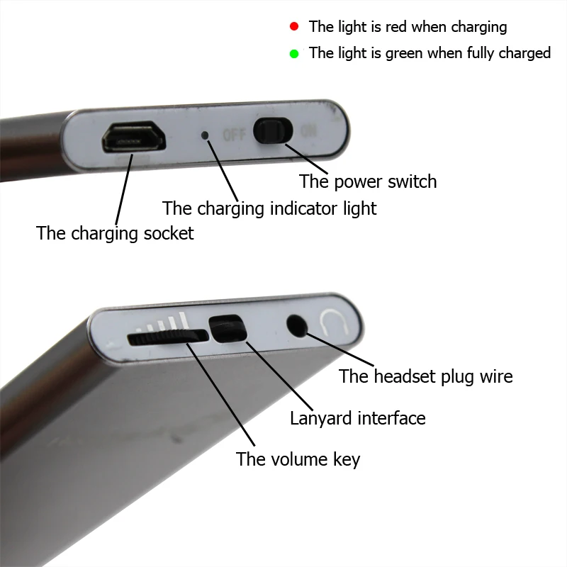Rechargeable Hearing Aid Pocket Sound Amplifiers Adjustable Hearing Loss Wired headset microphone Ear Aids for The Elderly
