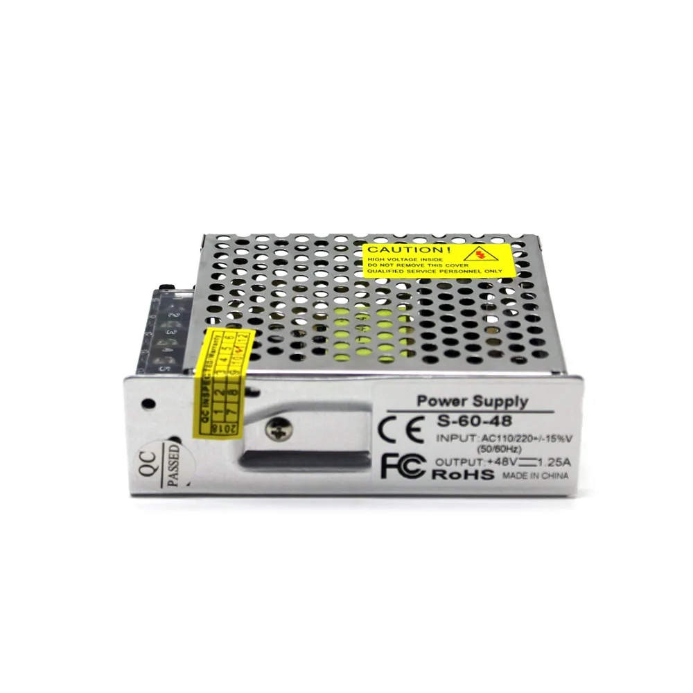 DC48V 1.3A 60W светодиодный светильник ленточный драйвер импульсный источник питания