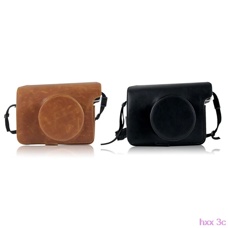 Instax широкий 300 плечевой ремень Ретро стиль кожаные сумки для камеры Fujifilm