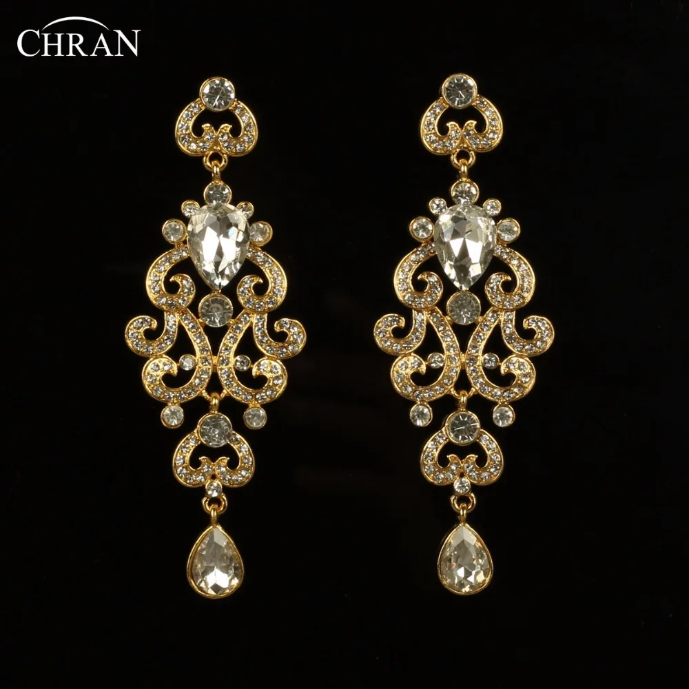 CHRAN Luxury Brand Jewelry Indian Style Bridal Earrings Accessories