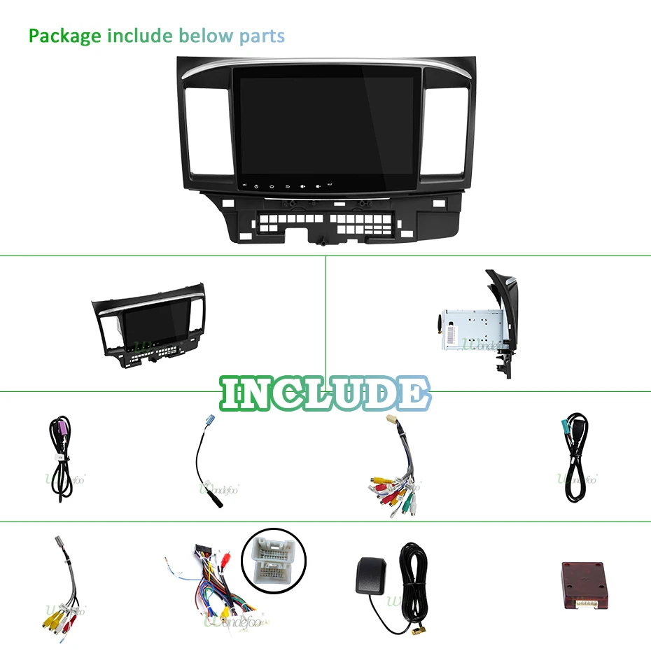 Cheap 10.1" DSP IPS screen RAM 4G 64G Android 9.0 2 din GPS For MITSUBISHI LANCER radio navigation stereo receiver no DVD PLAYER 32