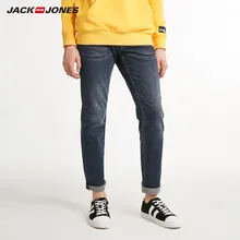 JackJones мужские зимние теплые хлопковые стрейч узкие джинсы деним брюки мужская одежда 218432507