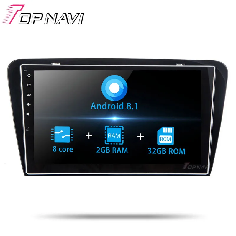 

2 din Autoradio Auto Radio Tuner 10.1''Android 8.1 For Skoda Octavia 2014 2015 2016 Car GPS Navigation Multimedia player Stereo