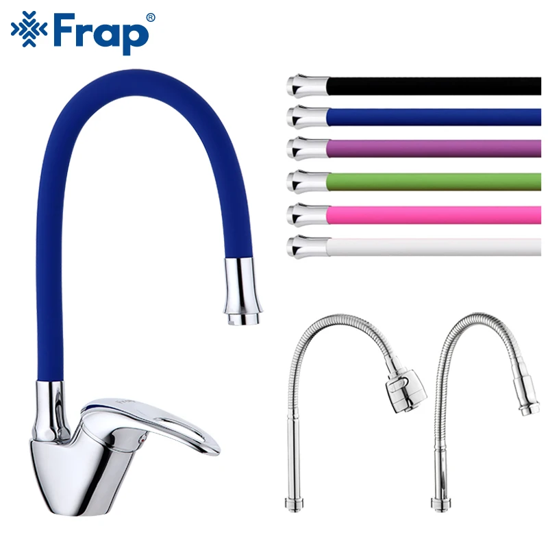 

Frap Kitchen Faucet 6-color kitchen sink faucet mixer Any Direction Rotation Cold and Hot Water Mixer tap Torneira Cozinha