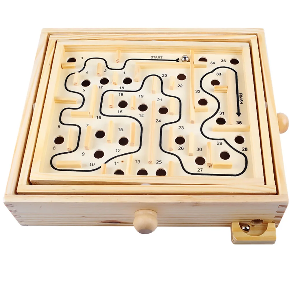 

Maze Toys Children Logic Balance Education Wooden Math Block Toy Creative Intellectual Maze Beads Board Kids Educational Toys