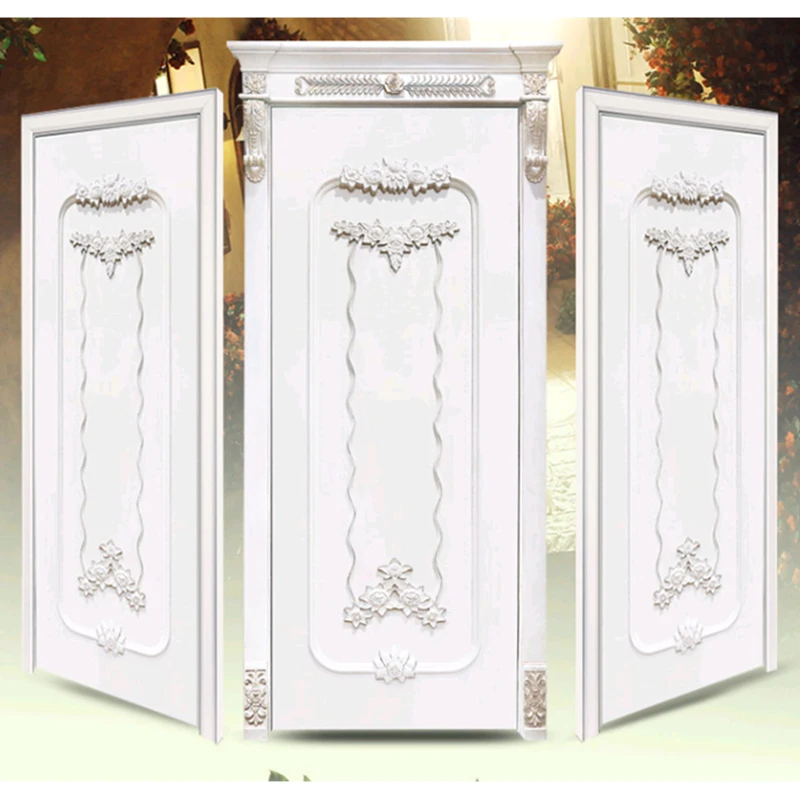 Us 249 0 Luxurious Main Door Wood Carving Design White Wooden Door In Bedroom Sets From Furniture On Aliexpress