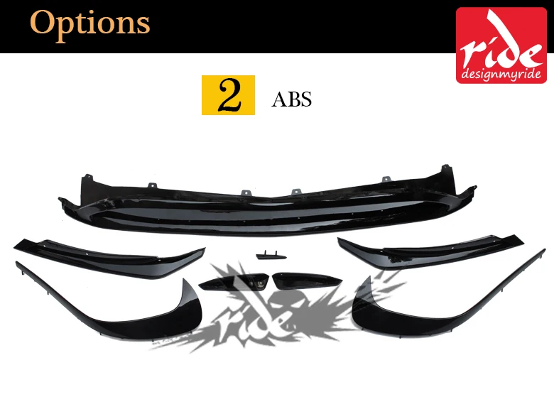Для Mercedes Benz A Class W176 a180 a200 a250 ABS передний бампер для губ Canards 8 шт./компл. A45 Стиль