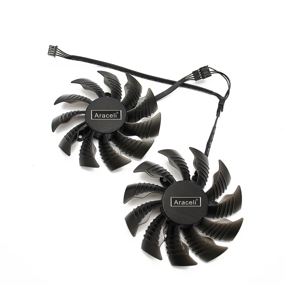 87mm T129215SU PLA09215S12H 4Pin 42mm Cooler Fan For Gigabyte GeForce GTX 960 GTX 950 R9 390 380 Graphics Video Card Cooling Fan