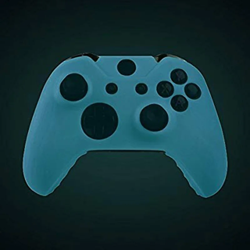 Glow in Dark Silicone Gel Rubber Grip Protective Case Skin Cover For Microsoft Xbox One Wireless Controller-4