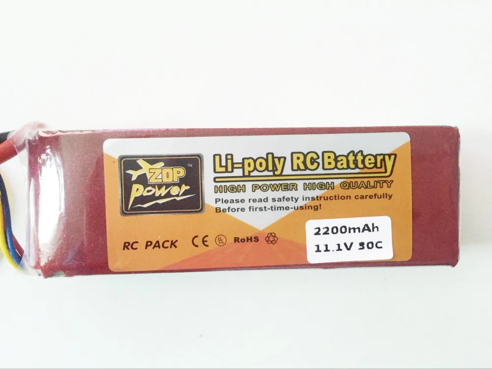 1 шт. ZOP power 11,1 V 2200mAh 30C Lipo батарея T Plug XT60 вилка для радиоуправляемого квадрокоптера дрона вертолета автомобиля самолета игрушки запчасти