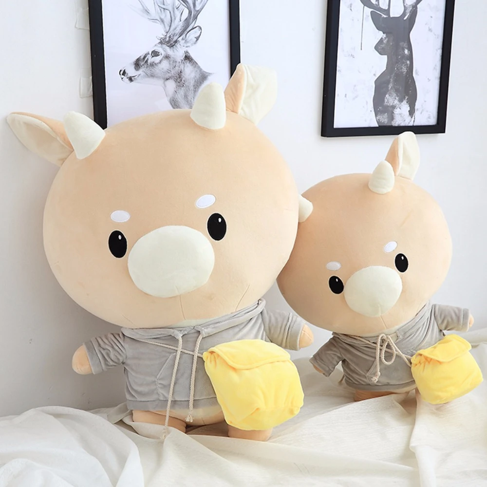 25センチメートル 60センチメートルかわいい漫画韓国牛ぬいぐるみぬいぐるみソフト牛枕誕生日子供の女の子のギフト Stuffed Plush Animals Aliexpress