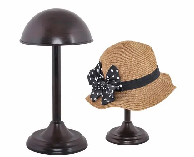 Hot sale high quality Bronze Metal Hat Stand cap display holder wig