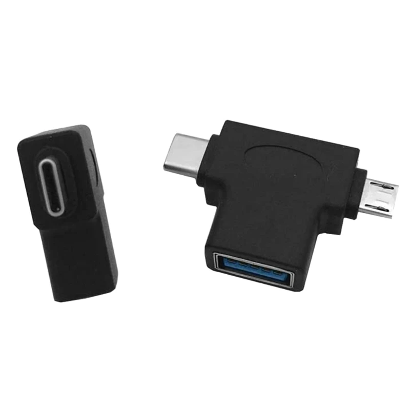 

2 in 1 USB 3.0 Micro USB Type C OTG Adapter Converter Type C Converter For Xiaomi Samsung USB Adapter Android Phones