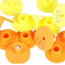 1000 компл./лот 125 кГц EM4305 скота rfid ухо тегом животные ухо тег