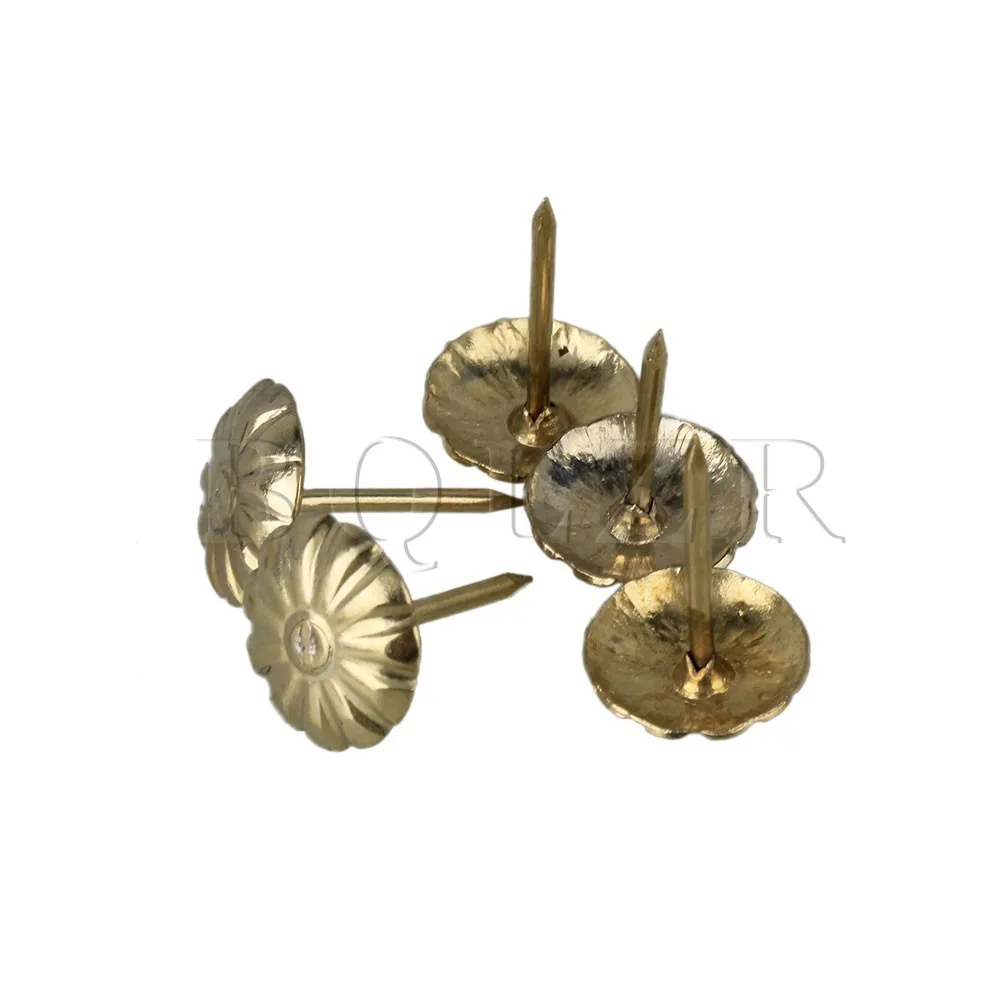 BQLZR 16mm Yellow Iron Furniture Decorative Antique Daisy Upholstery Nails Tacks Studs Pack of 100 BQLZR 16mm Yellow Iron Furniture Decorative Antique Daisy Upholstery Nails Tacks Studs Pack of 100