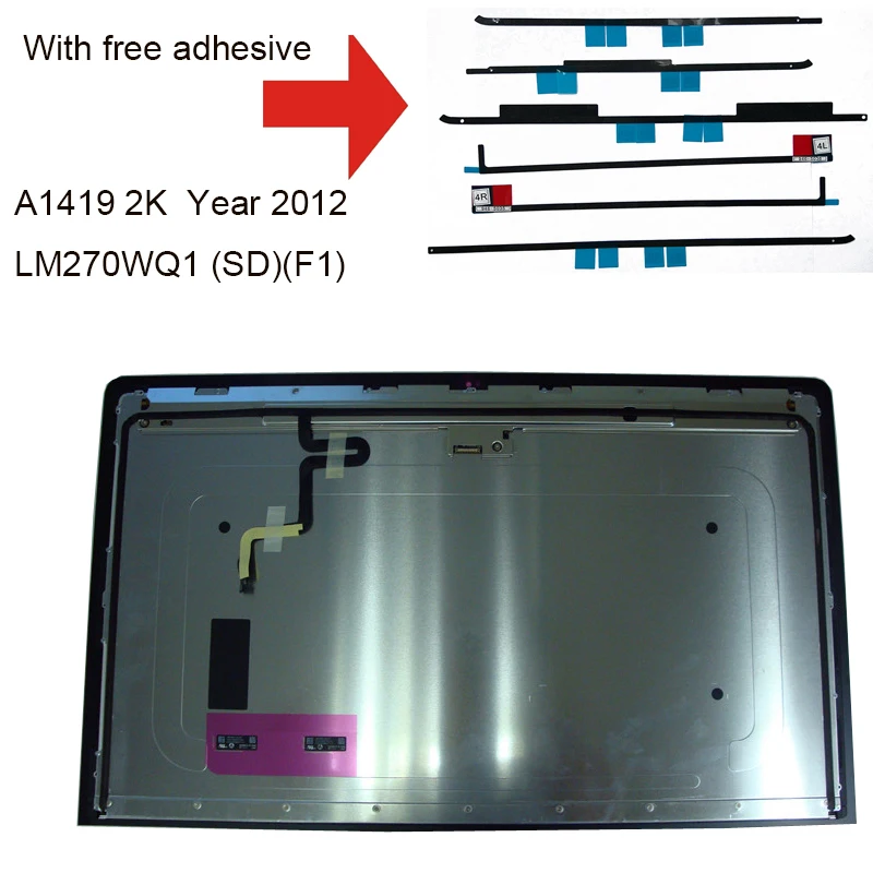 Year 2012 2013 Original for Apple iMac 27" A1419 LCD Screen Display