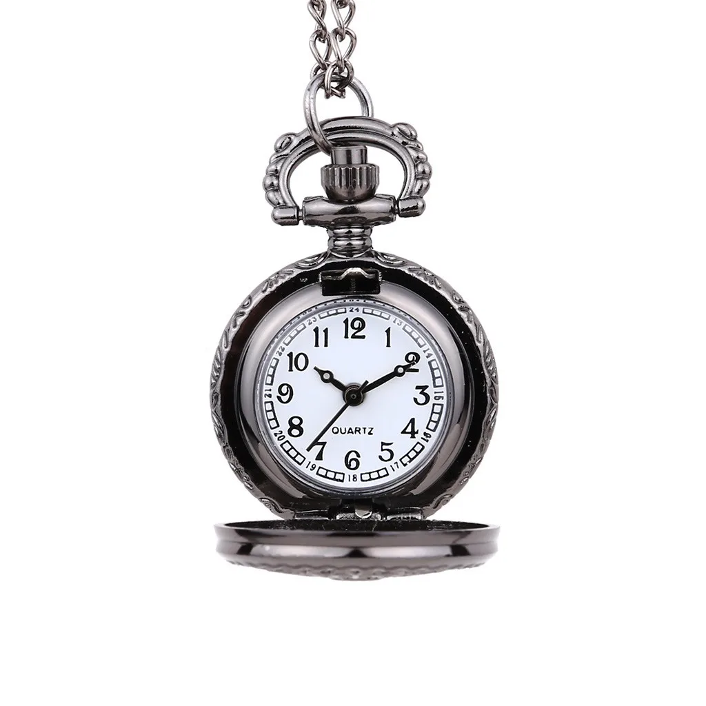 

Vintage Round Dial Quartz Small Pocket Watch Classical Roman Scale Pocket watch man woman kid gift necklace clock Couple old man