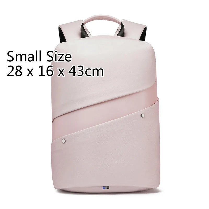 Модный деловой женский рюкзак для ноутбука 15,6 дюймов, розовые водонепроницаемые женские рюкзаки для путешествий, Противоугонный рюкзак, женская сумка - Цвет: Pink Small