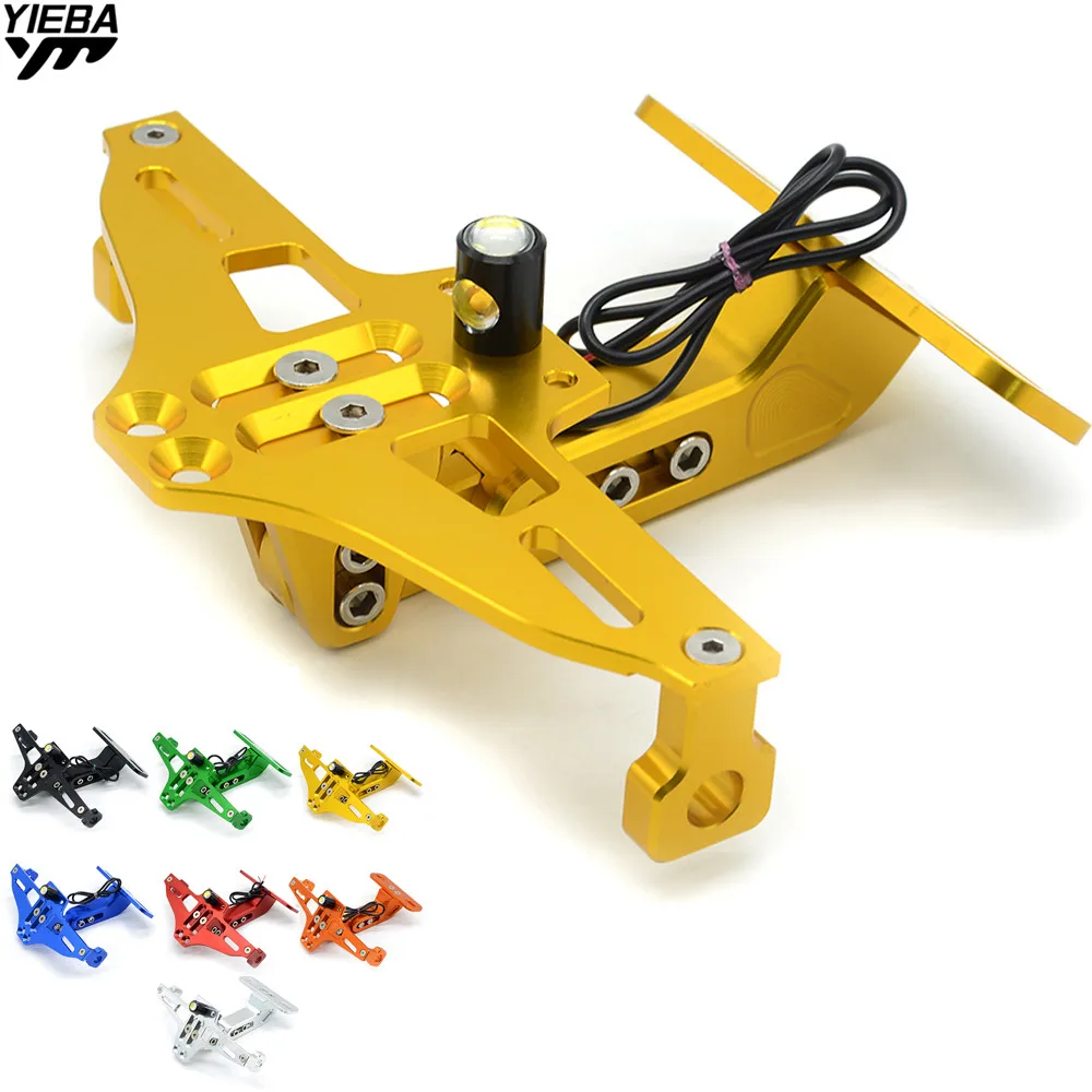 Motorcycle License Plate Bracket Holder with Light For Ducati 796 MONSTER 696 MONSTER 999/S/R 749/S/R HONDA CBR600RR F2 F3 F4