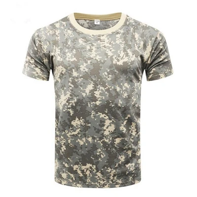 Camuflagem militar tático camisa masculina respirável do