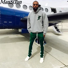 Высокая уличная бегущая дорожка высокого качества спортивные штаны мужские боковые полосы снизу молния тренировочные брюки с завязками