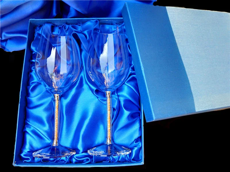 Свадебное вино стеклянные бокалы для шампанского кристаллические Роскошные вечерние обжарки стеклянный бокал Кристалл Стразы дизайн