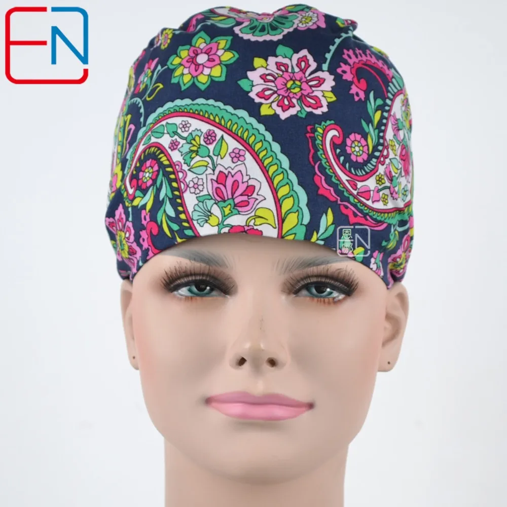

NEW Matin long hair surgical caps with sweatband doctors and nurses 100% cotton