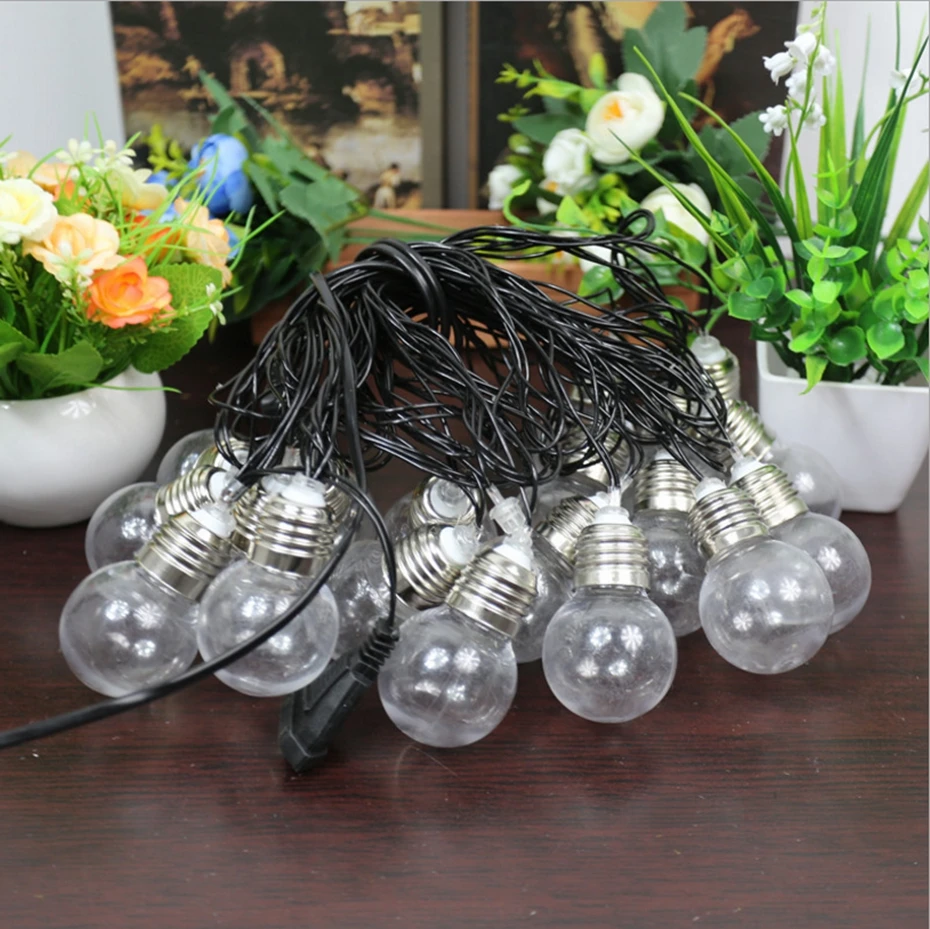 

YINGTOUMAN 20LED 5M Christmas Lights Romantic Fairy Ball LED Curtain String Lighting Holiday Wedding Garland Party Decoration