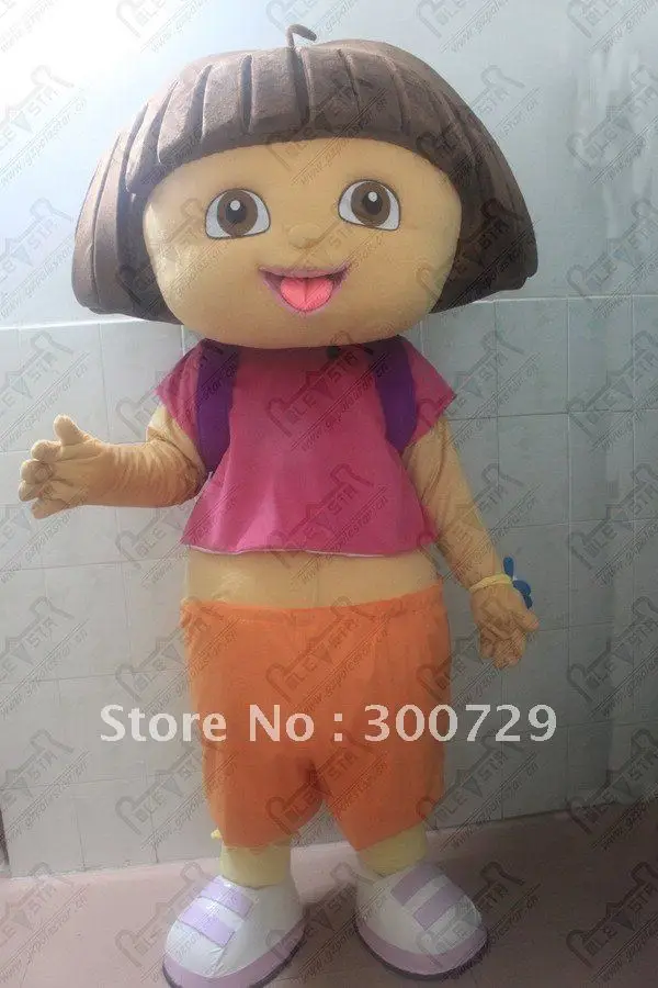 character dora mascot costume solid face dora costumesin Anime