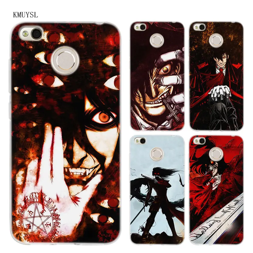 

KMUYSL Alucard Hellsing TPU Transparent Soft Case Cover for Xiaomi Redmi Note 4X 4 4A 5 Mi A1 Plus