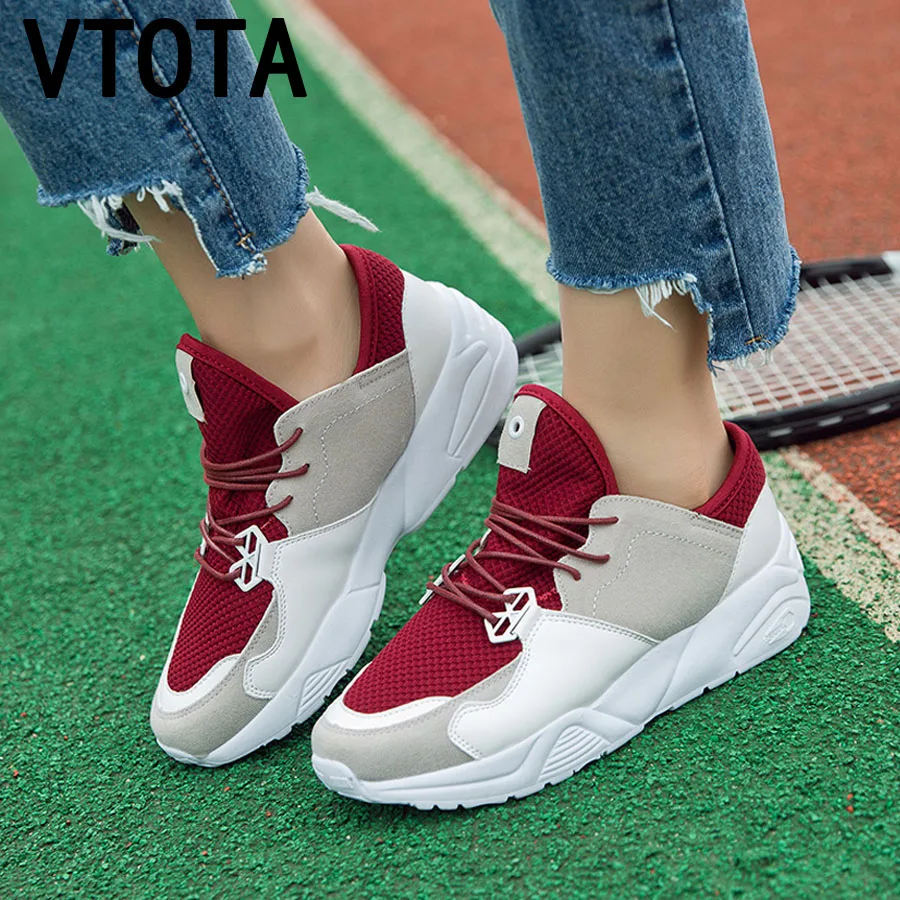

VTOTA White Sneakers Baskets Femme Designer Shoes New Non-Slip Lace-Up Casual Shoes Zapatos Mujer Travel Shoes zapatos mujer