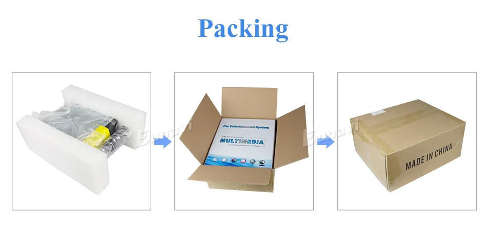 Excellent Eunavi Quad core 2G RAM Android 9  2 din Car DVD Player Car Radio GPS Navi for Ford Focus Galaxy with Audio tereo Head Unit 30