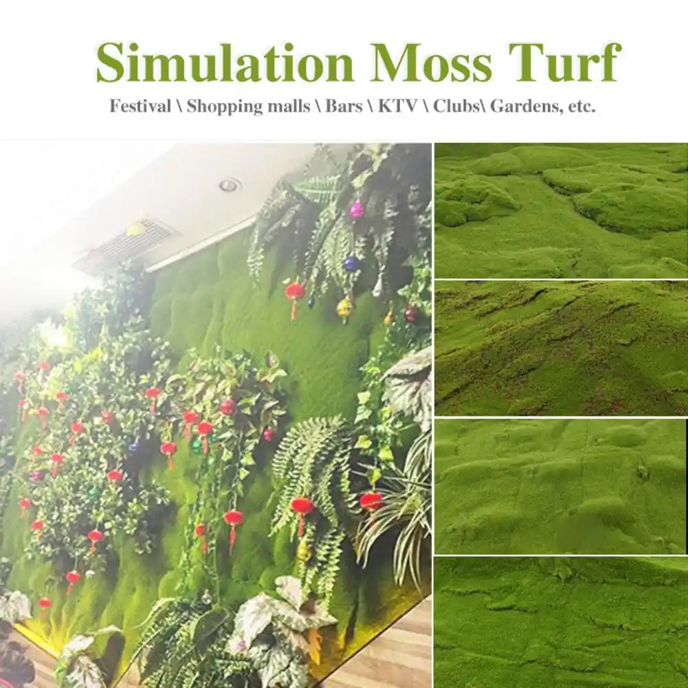 1mx1m Artificial Moss Turf Mini Fairy Garden Simulation Plants