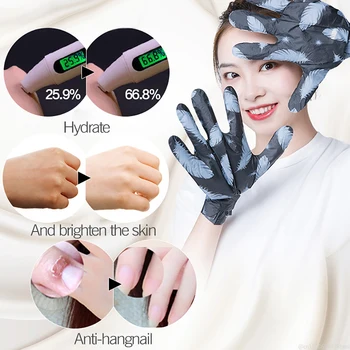 

2pcs=1 Bag Long Volcanic Mud Hand Spa Hand Mask Soft Moisturizing Whitening Anti Wrinkle Remove Hard Dead Skin Skin Care TSLM1