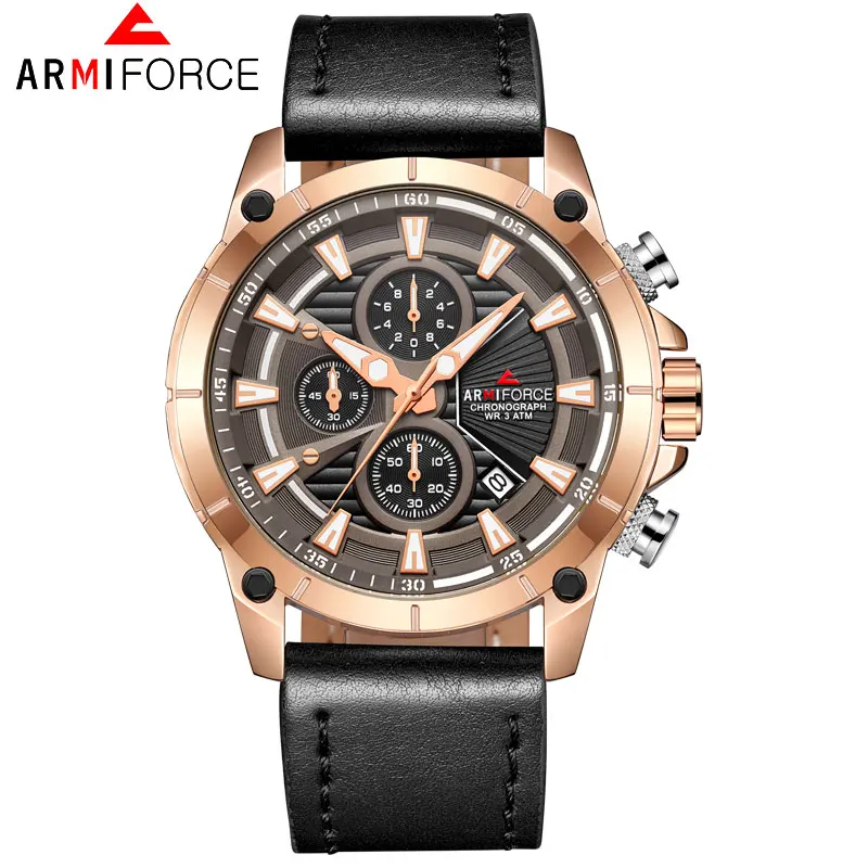 

2018 ARMIFORCE Men Watches Top Brand Luxury Fashion Business Quartz Watches Men Sport Waterproof Clock Male Relogio Masculino