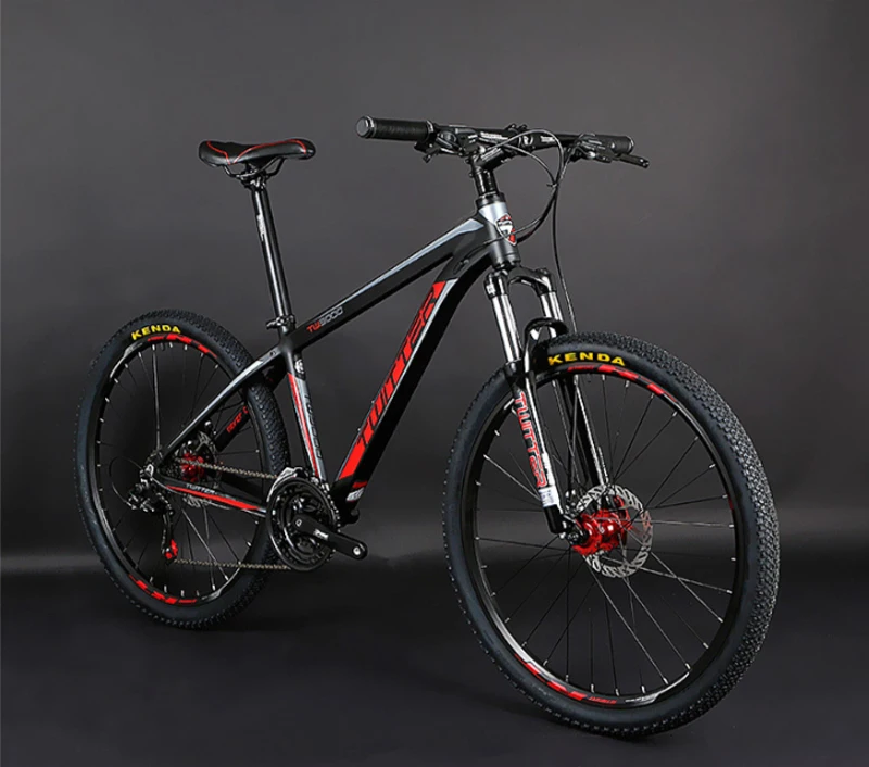 Best TWITTER 26 inch 21 Speed Mountain Bike Double Disc Brakes MTB Bike Student Bicycle 16