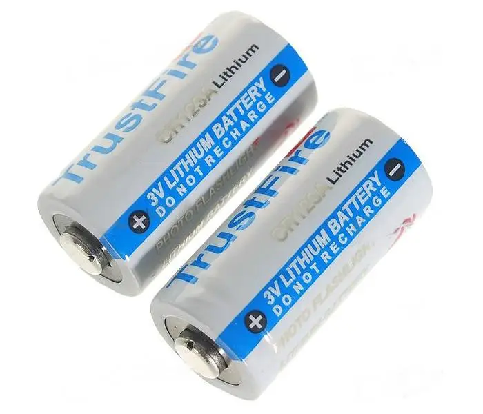 

100PCS/LOT High Quality TrustFire Lithium CR123A 3V 1400mah Battery 3.0V lithium battery batteries EMS DHL Free Shipping