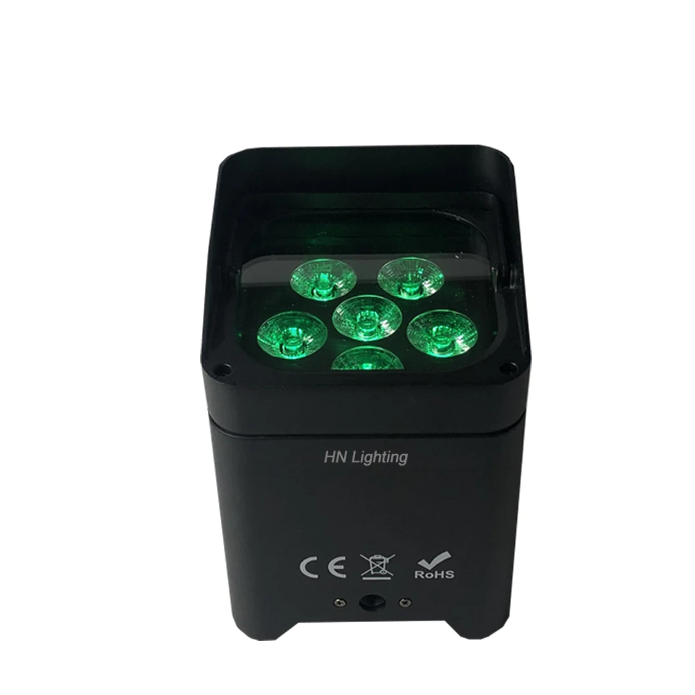 6 шт Wi-Fi и IRC удаленного uplighting Батарея Беспроводной DMX 6*18 W RGBWA УФ 6in1 светодиодный DJ огни для дискотеки DJ подсветка свадьбы огни