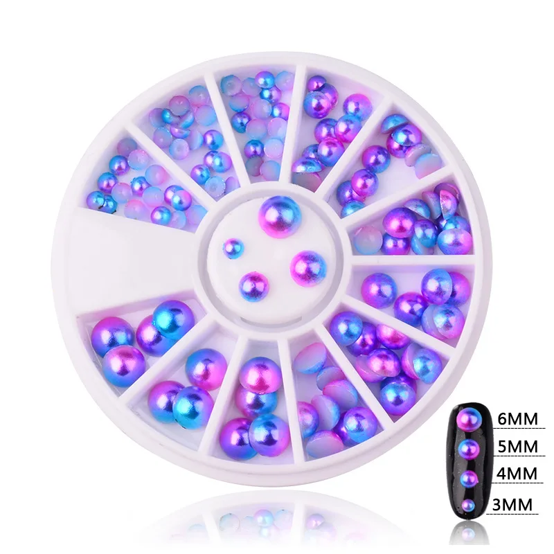 

Colorful Shiny Round Ultrathin Sequins Colorful Nail Art Glitter Tips UV Gel 3D Nail Decoration Manicure DIY Accessorie M2294