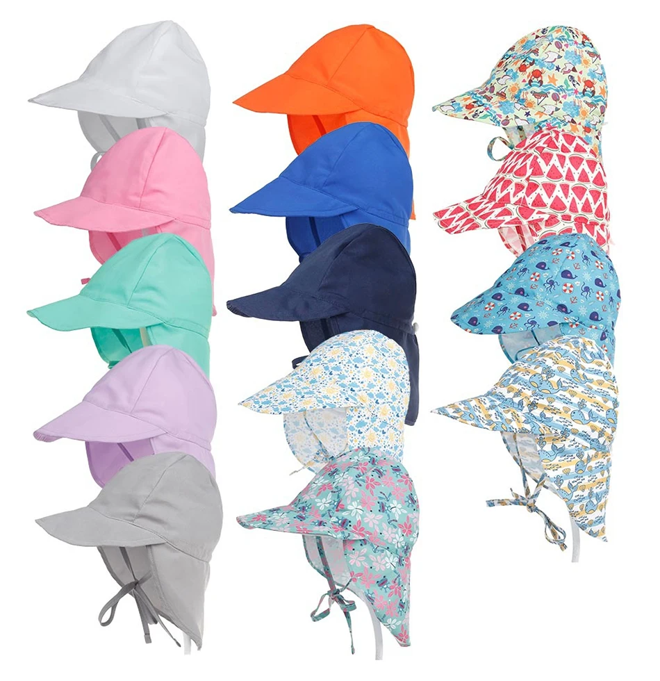 Брендовая детская шапочка для плавания, летние пляжные солнечные шляпы с рисунком из мультфильма, водонепроницаемые шляпы для мальчиков и девочек, Детская уличная шапка