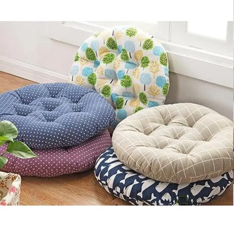 Простые уплотненные подушки для стула, Круглый автомобильный коврик для сидения татами, коврики, almofada decorativa Coussin, декоративные подушки для дома