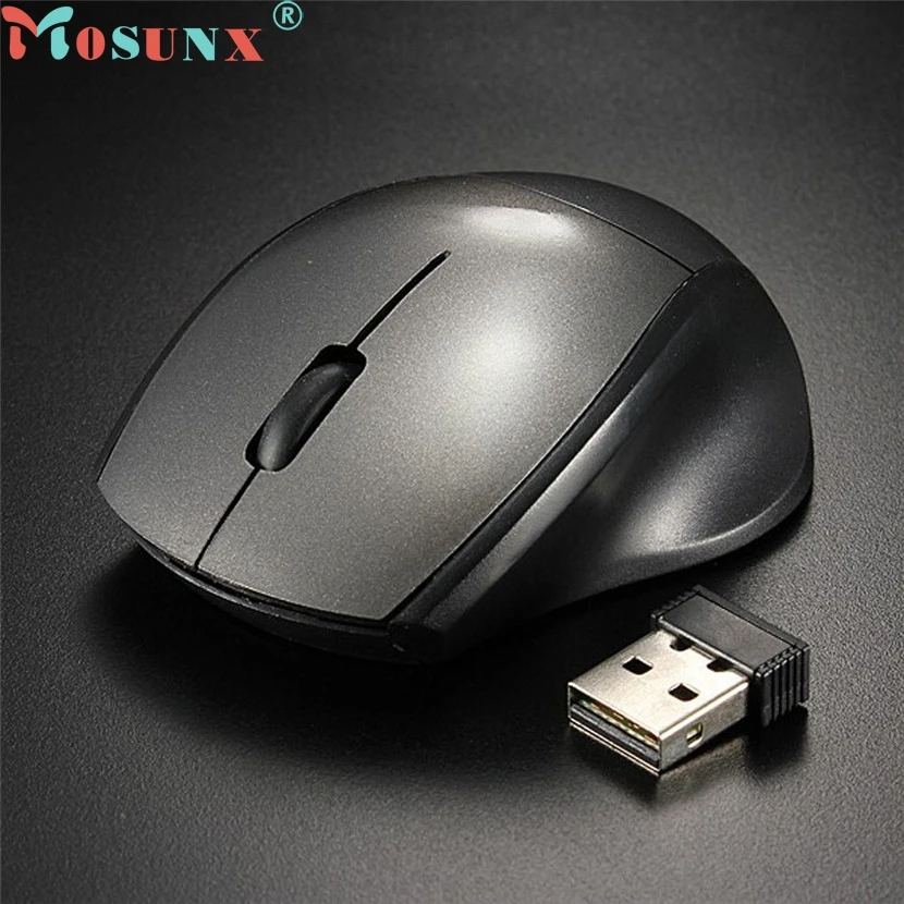 Mosunx Прямая! 2,4 ГГц мышь оптическая мышь беспроводной USB приемник ПК компьютер беспроводной для ноутбука