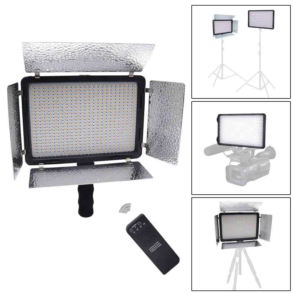 US $322.00 2pcs Mcoplus LED720 BiColor LED Light 720PCS LED Lamp 3200K7500K 4700LM Video Light For Canon Nikon Cameras