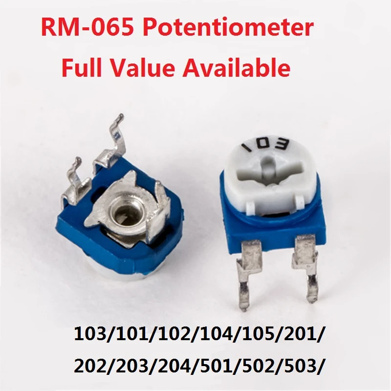 20Pcs Rm065 Rm-065 Trimpot Trimmer Potentiometer Variable Widerstand<i X CL
