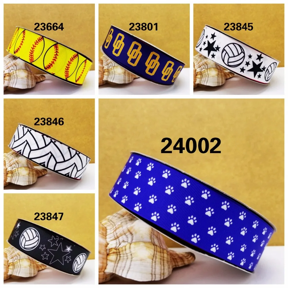 

Free shipping 50 yard cartoon printed grosgrain ribbon 24002