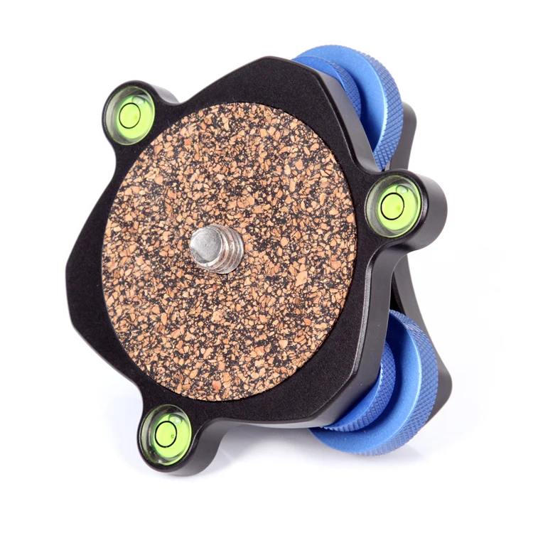 Precision Leveling Base Tripod Head Plate With 3/8" Mounting Screw 3